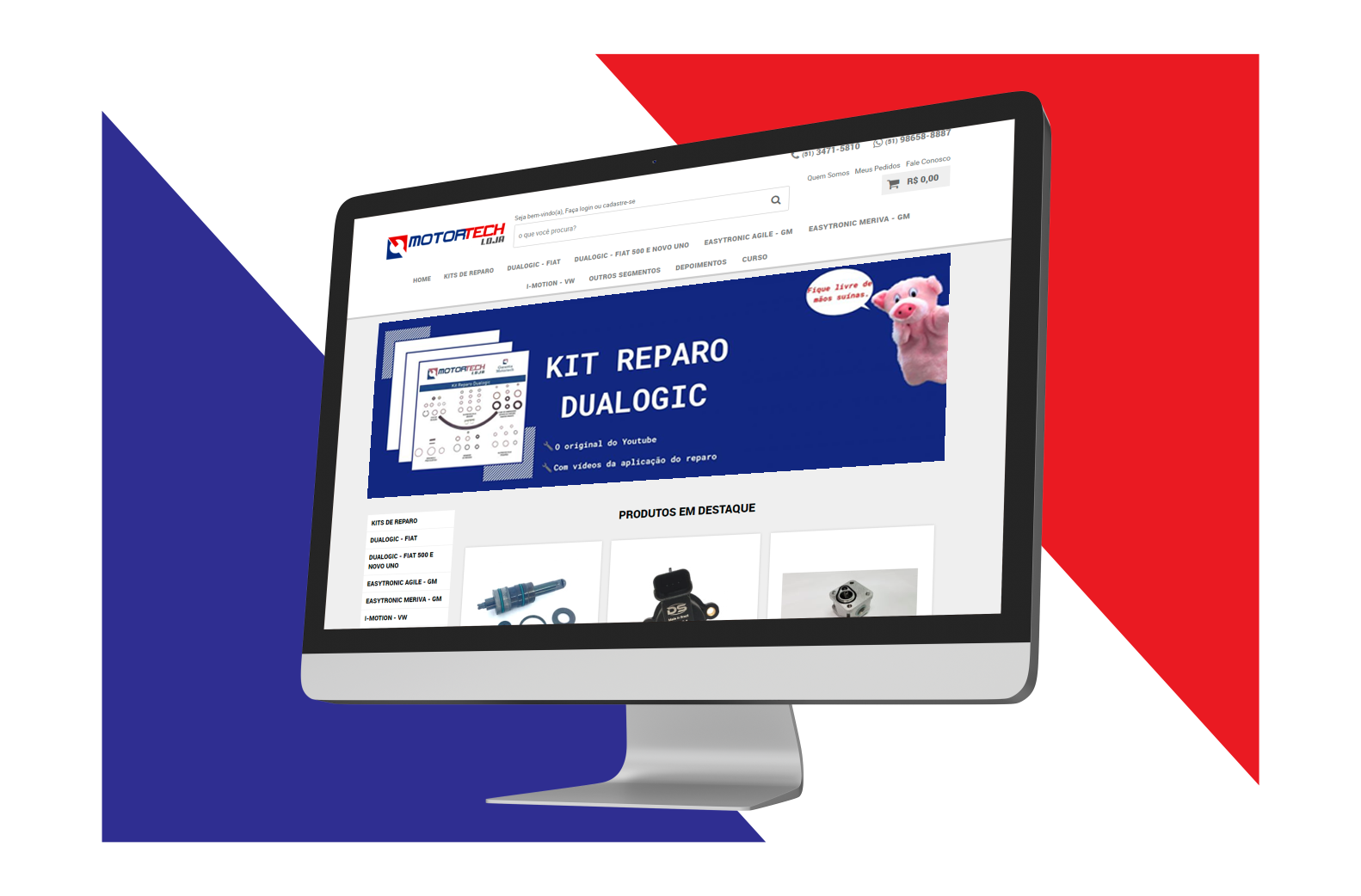 <p>Em nossa loja você encontra componentes para manutenção em câmbios automatizados, ferramentas e peças para Jeep e Fiat Toro.</p>

<p> </p>

<p>Trabalhamos com peças originais assim como produtos desenvolvidos pela Motortech.</p>
